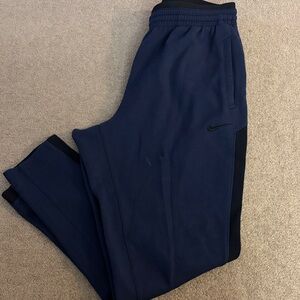 Nike Dark Blue Joggers with Black Accents